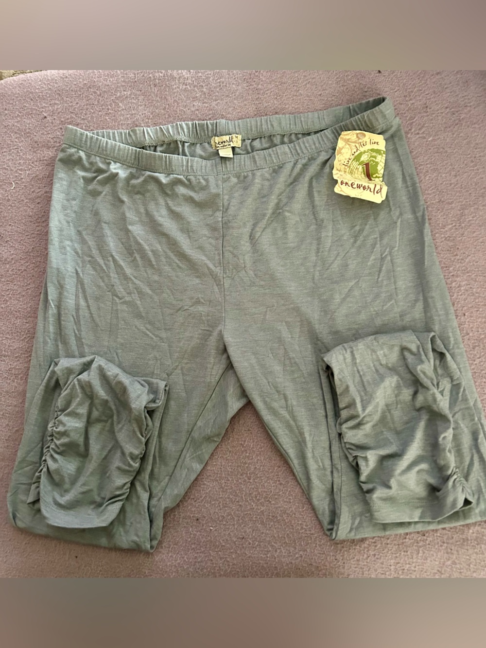 live and let live Olive Green Leggings